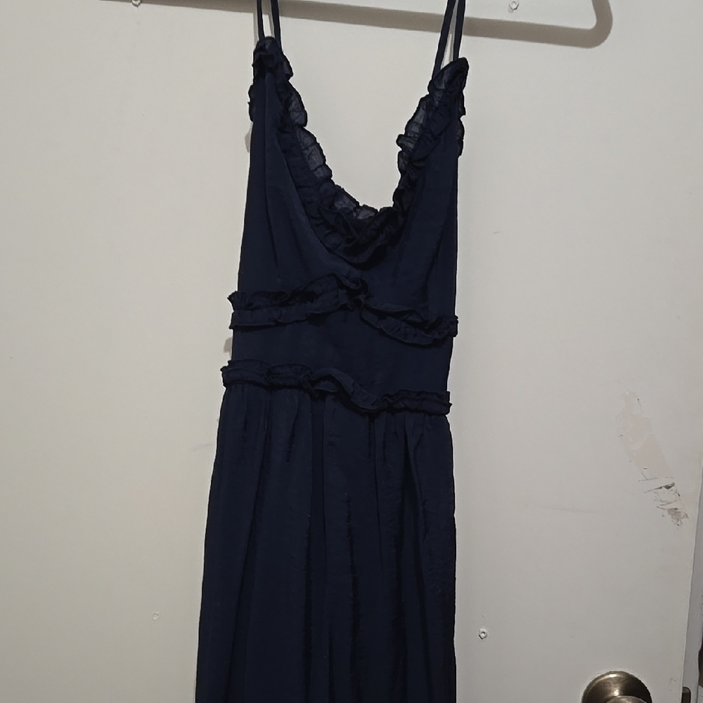 Elegant Navy Blue Women's Dress